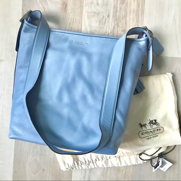 Coach Handbags - NWT Coach Blue Shoulder Bag